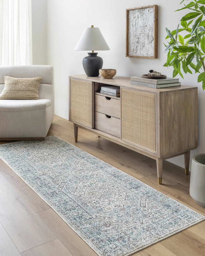 Kalei Beige & Blue Area Rug - Clearance by Boutique Rugs