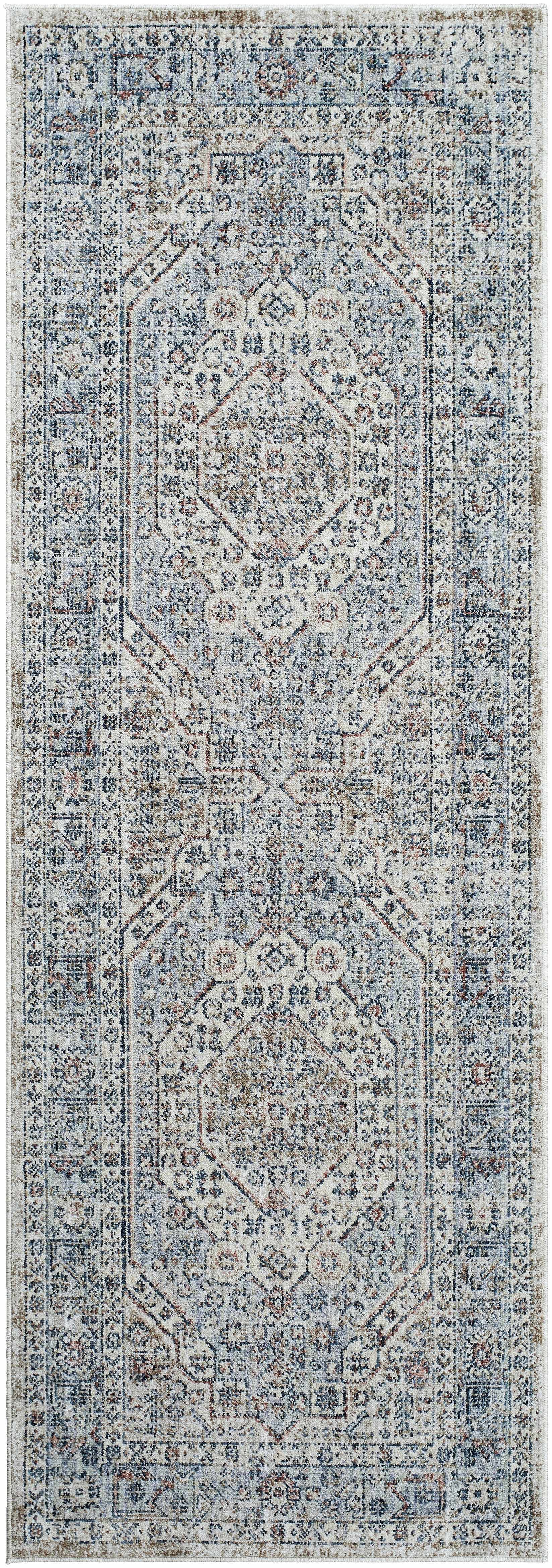 Kalei Beige & Blue Area Rug - Clearance by Boutique Rugs