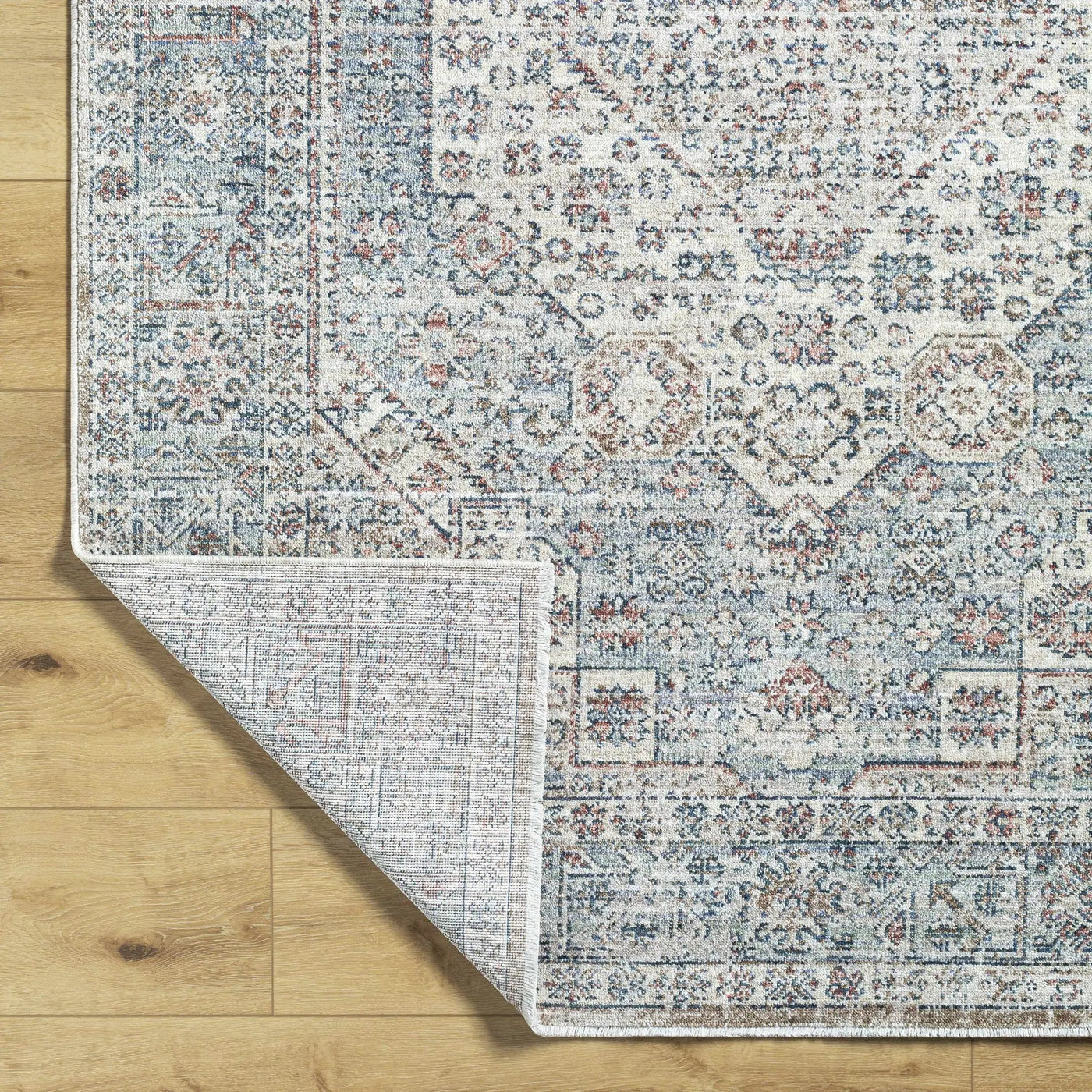 Kalei Beige & Blue Area Rug - Clearance by Boutique Rugs