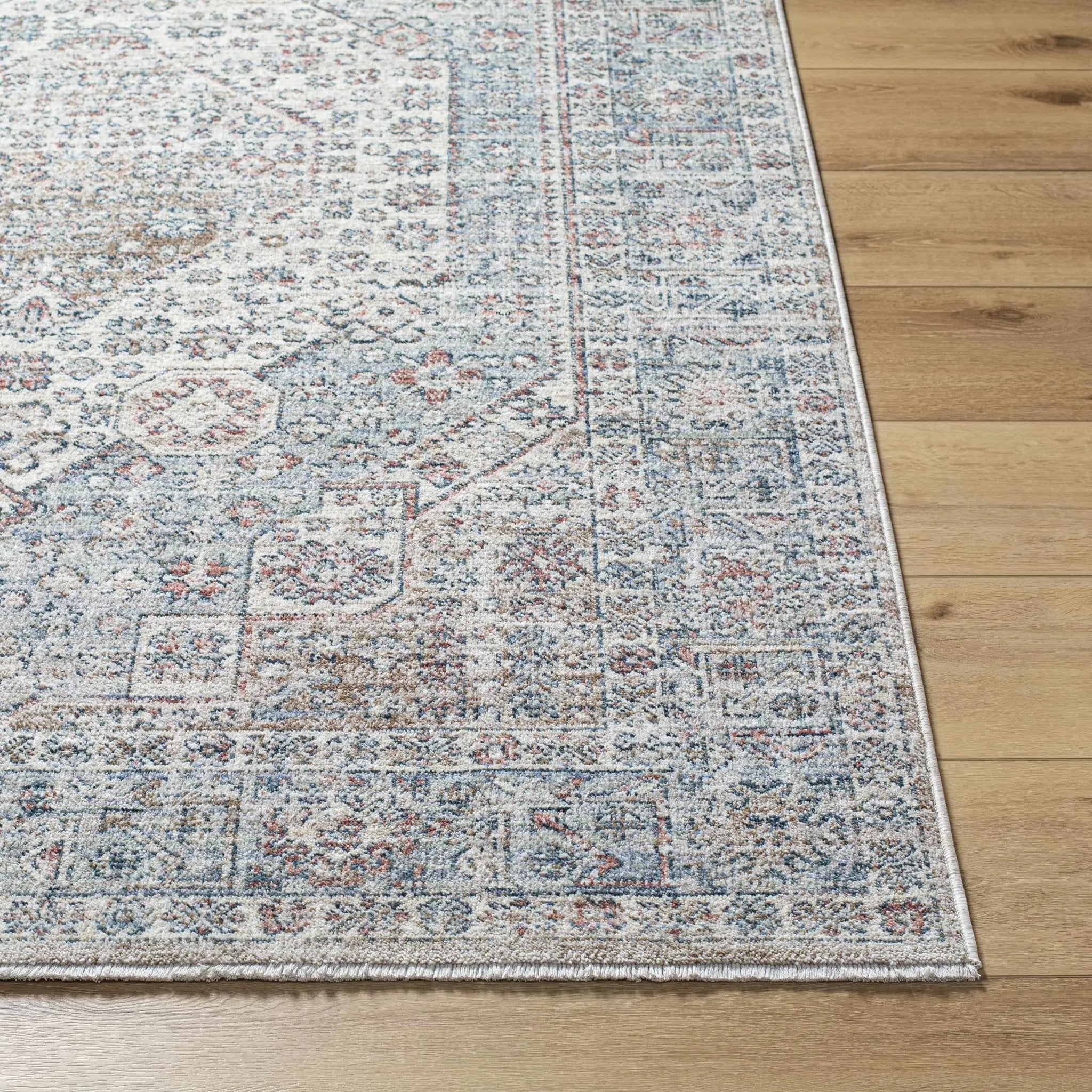 Kalei Beige & Blue Area Rug - Clearance by Boutique Rugs