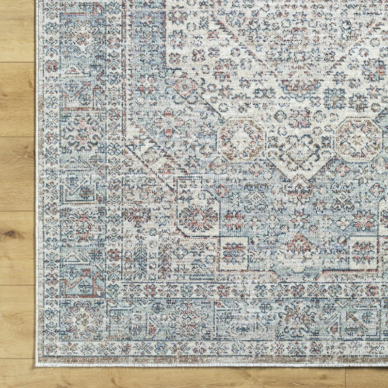 Kalei Beige & Blue Area Rug - Clearance by Boutique Rugs