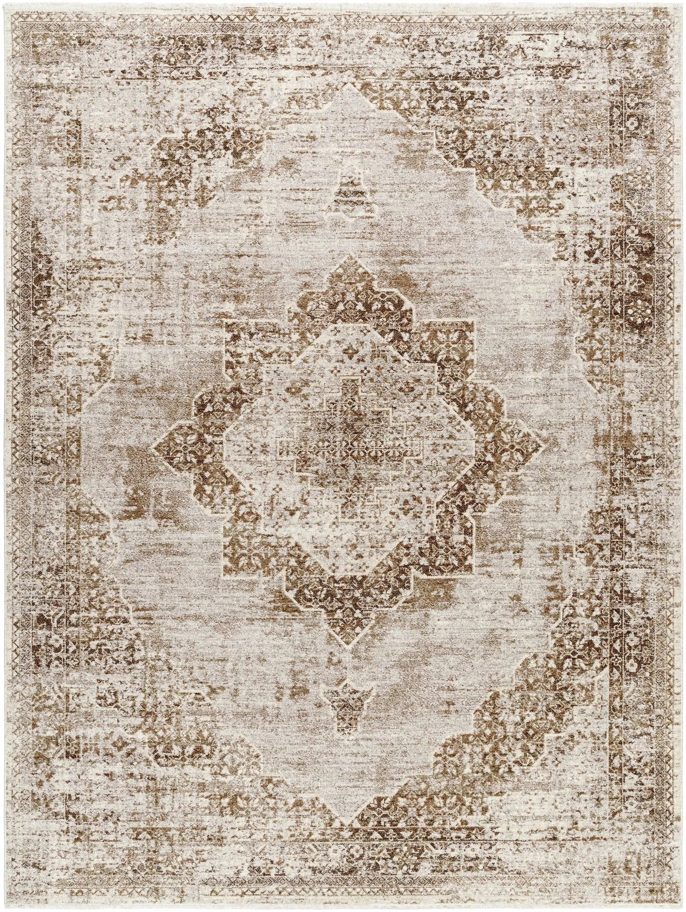 Kosta Beige Medallion Area Rug - Clearance by Boutique Rugs