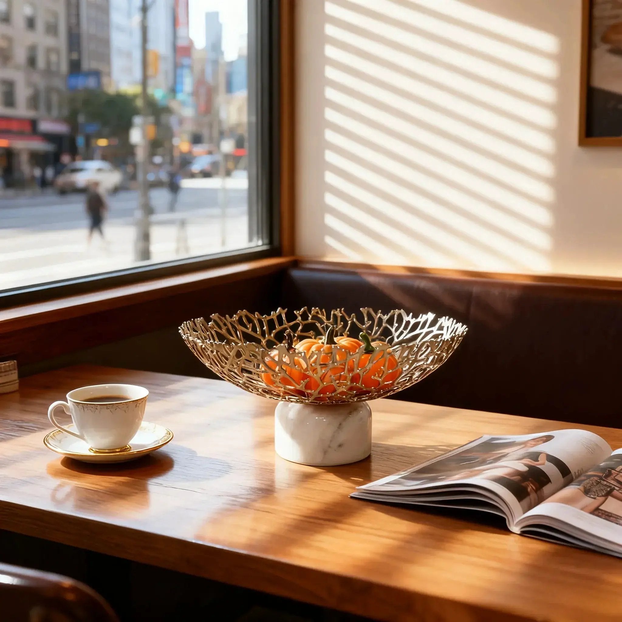 Snack Tray - Luxury Ceramic White by House Of Avana