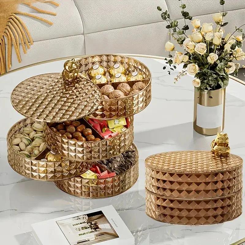 Snack Tray - With Lid Plastic by House Of Avana