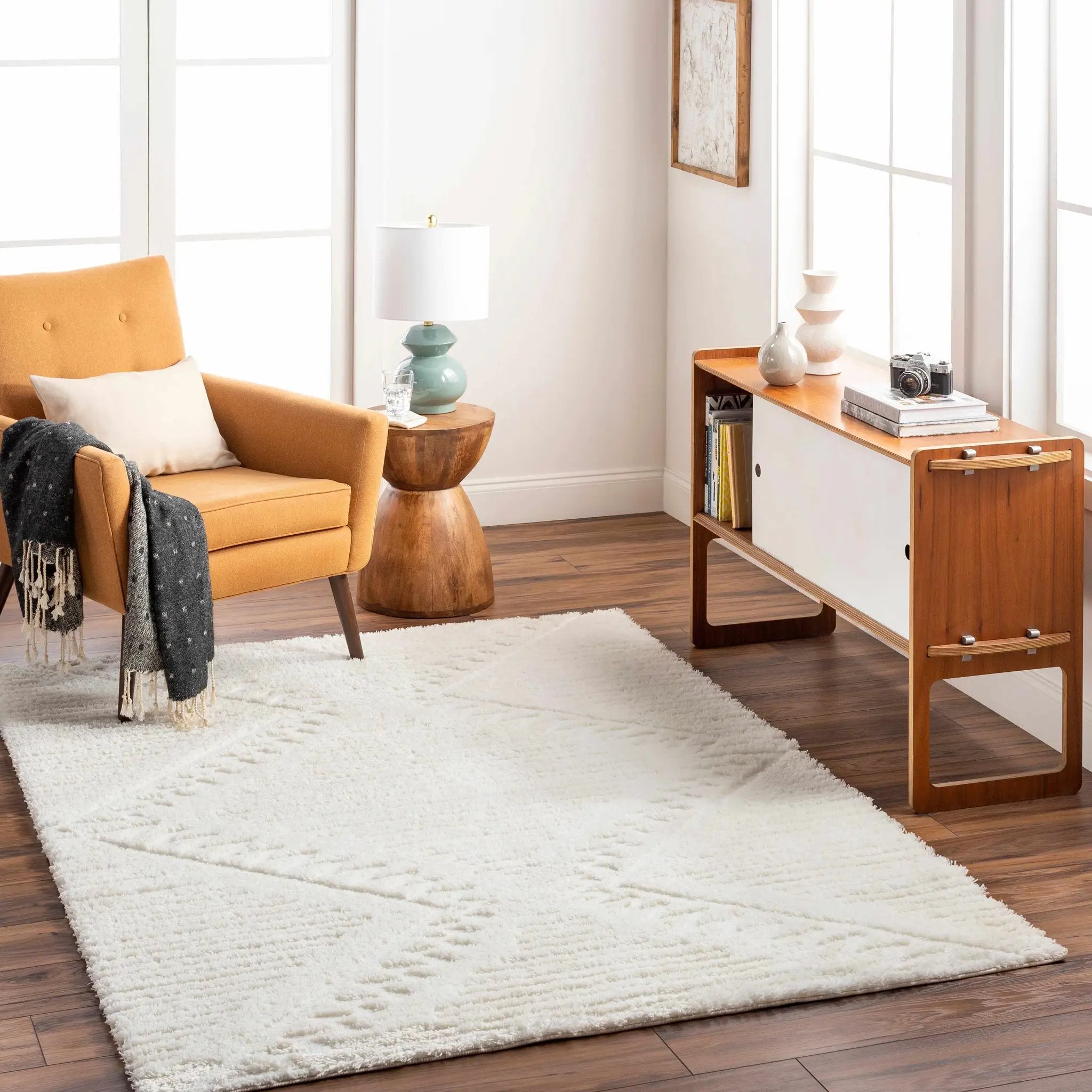 Edsel Off-White Area Rug by Boutique Rugs