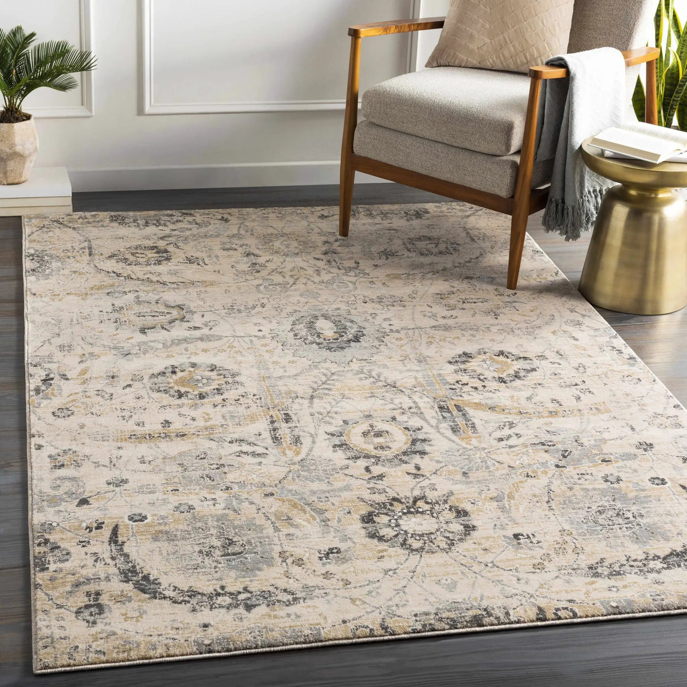 Georgiana Beige Area Rug by Boutique Rugs