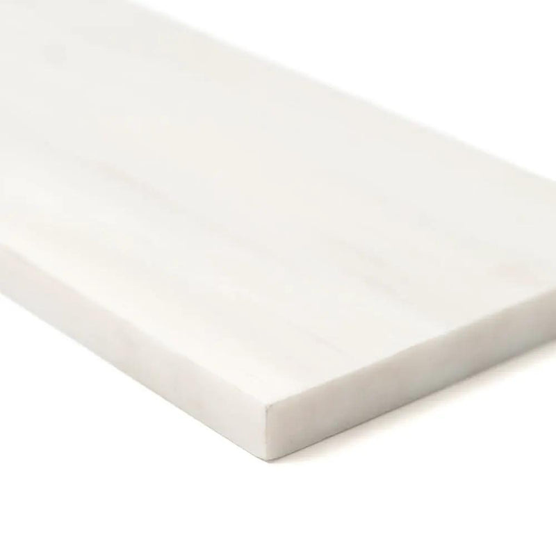 Snow White Polished Marble Tiles 4x12 closeup 4