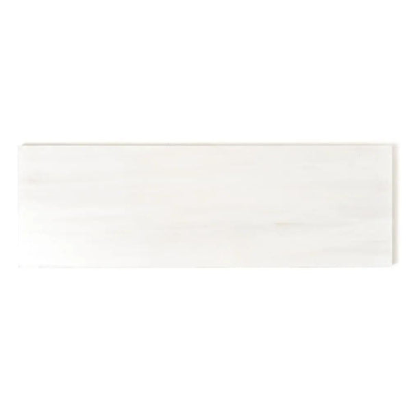 Snow White Polished Marble Tiles 4x12