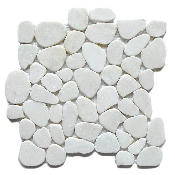 Snowflake Natural Pebble Mosaics 12x12