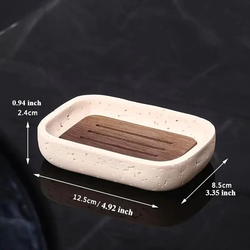 Soap Dish - Decorative Off-White Small by House Of Avana