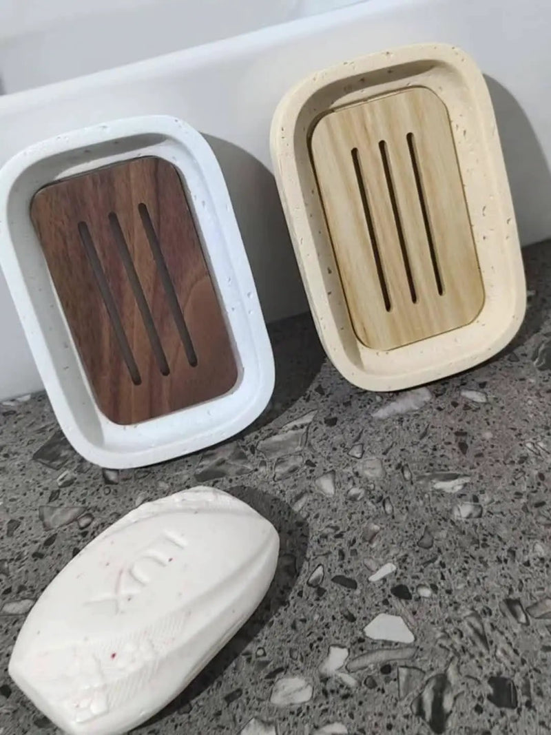 Soap Dish - Decorative Off-White Small by House Of Avana