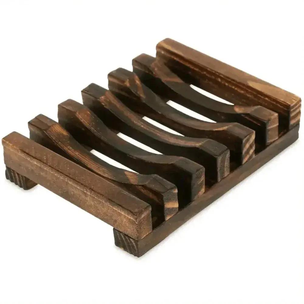 Soap Dish - Self Draining Wooden by House Of Avana
