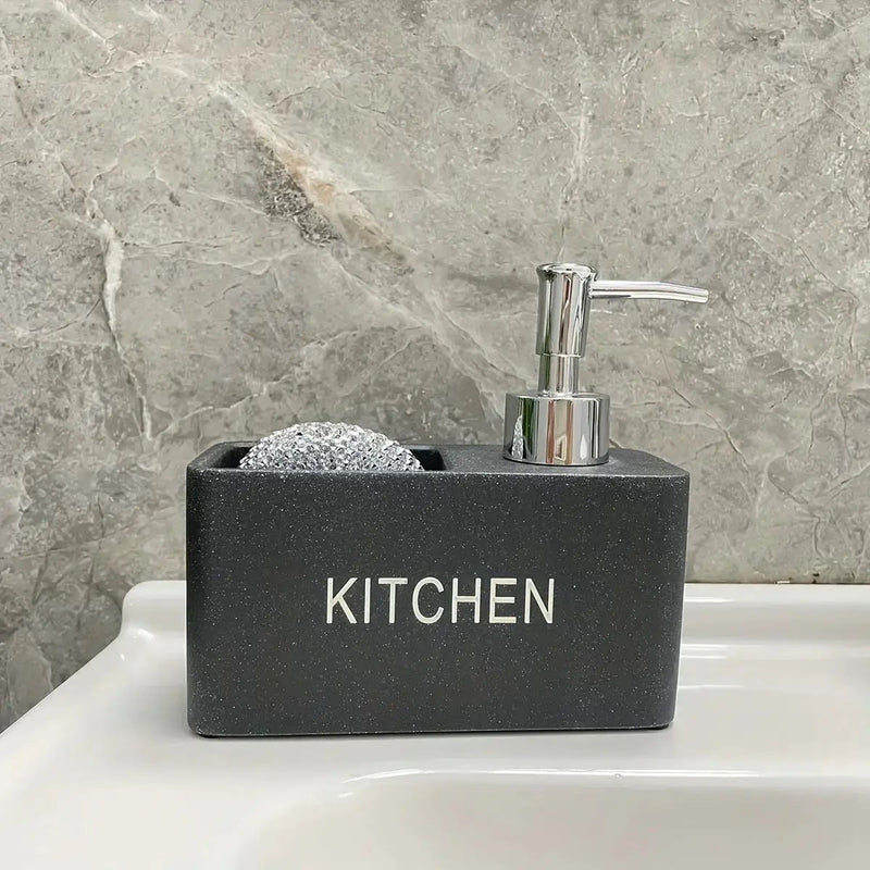Soap Dispenser - Ceramic Black Natural by House Of Avana