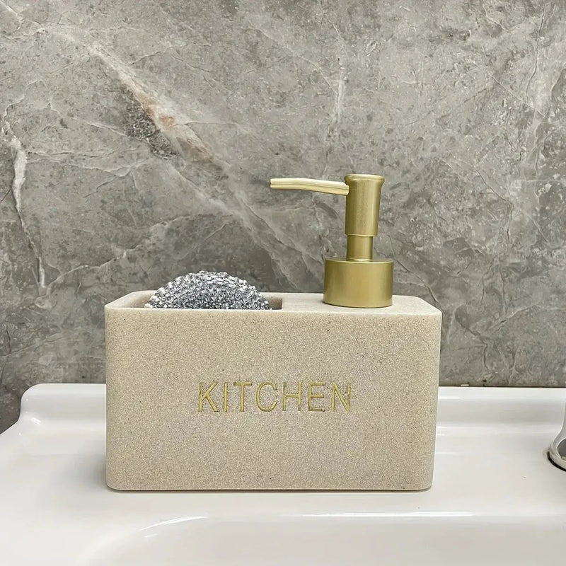 Soap Dispenser - Ceramic Black Natural by House Of Avana