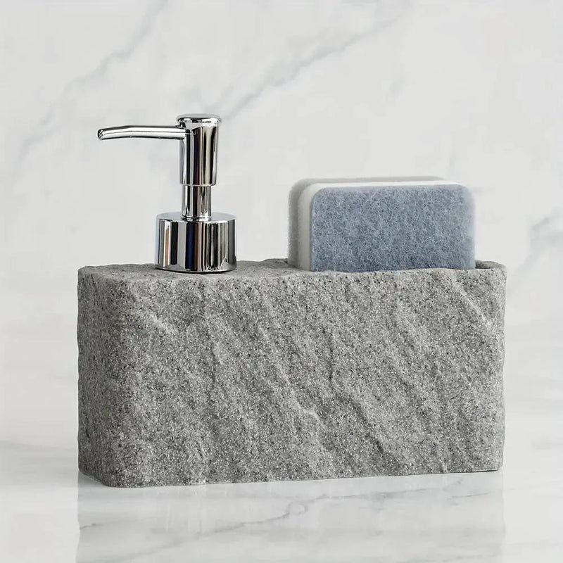 Soap Dispenser - Ceramic Black Natural by House Of Avana