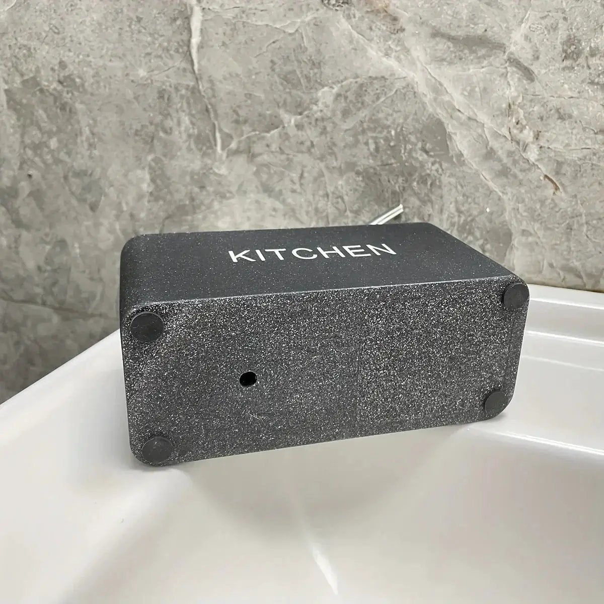 Soap Dispenser - Ceramic Black Natural by House Of Avana