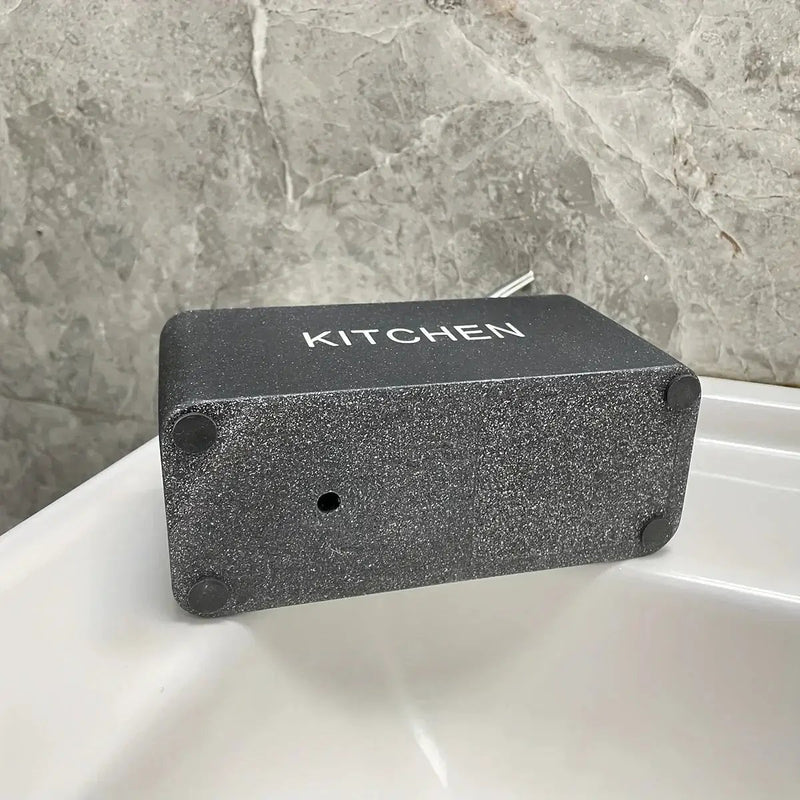Soap Dispenser - Ceramic Black Natural by House Of Avana