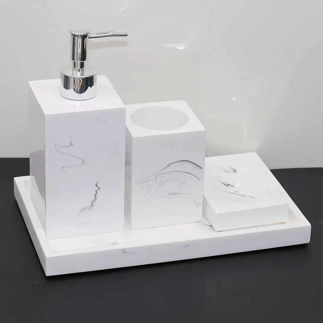 Soap Dispenser - Ceramic White Small by House Of Avana