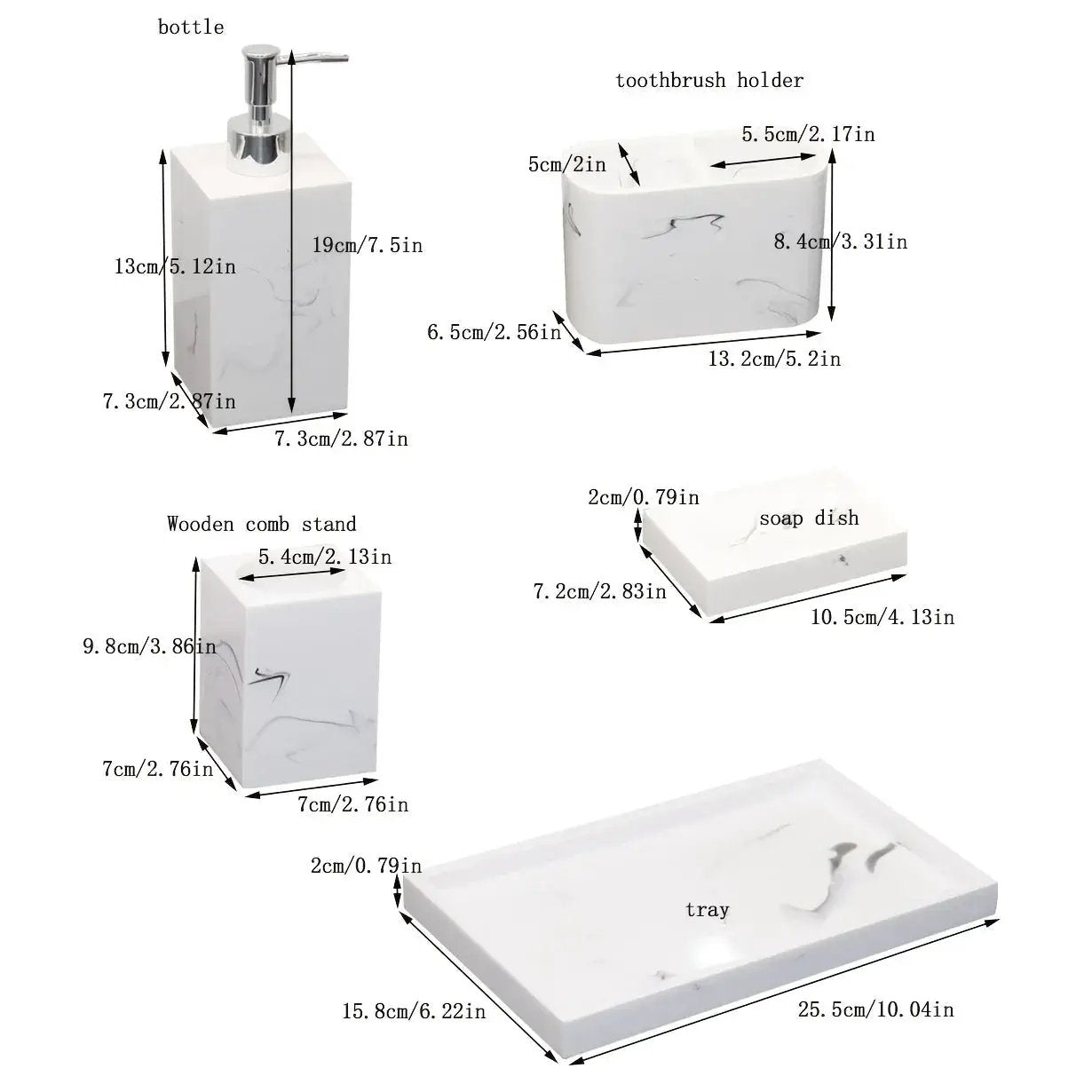 Soap Dispenser - Ceramic White Small by House Of Avana