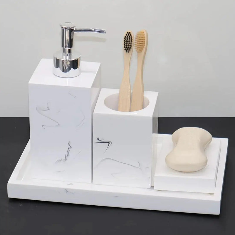 Soap Dispenser - Ceramic White Small by House Of Avana