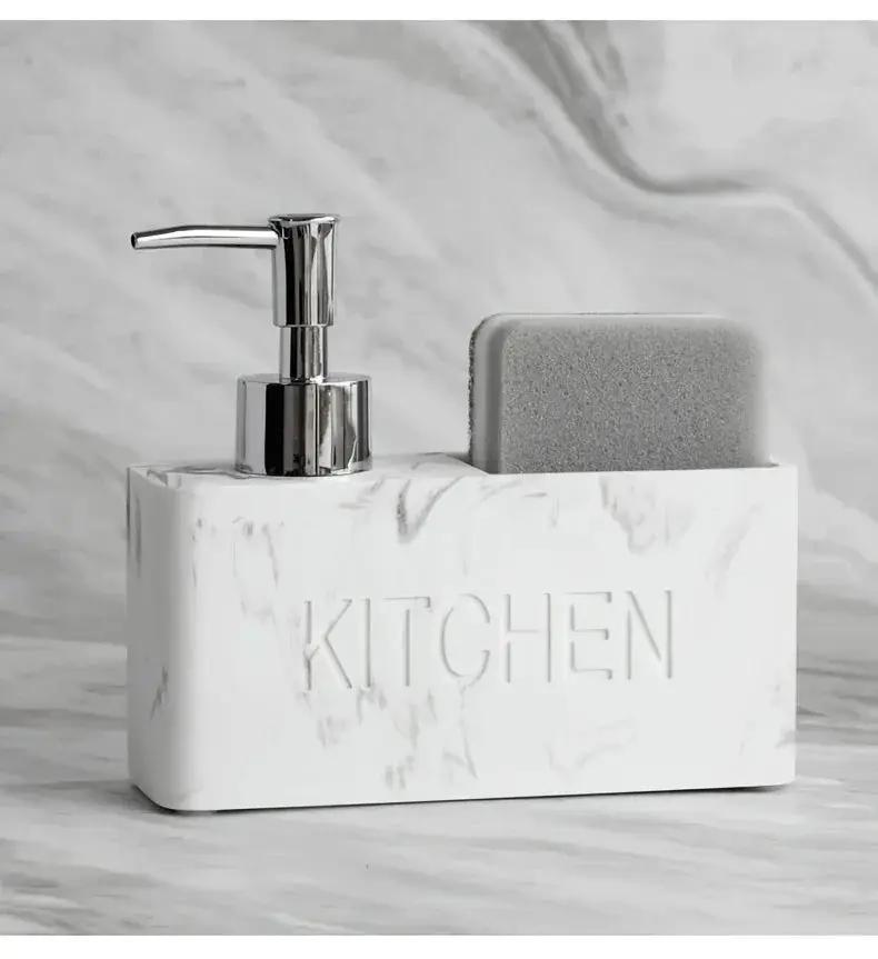 Soap Dispenser - Freestanding White Ceramic by House Of Avana