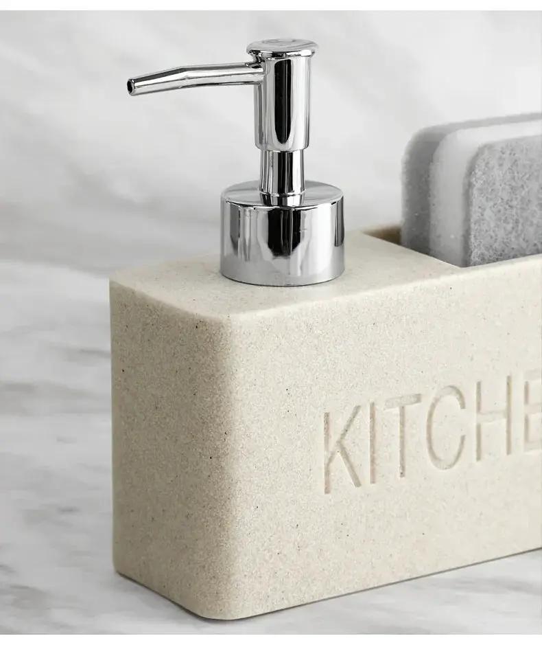 Soap Dispenser - Freestanding White Ceramic by House Of Avana