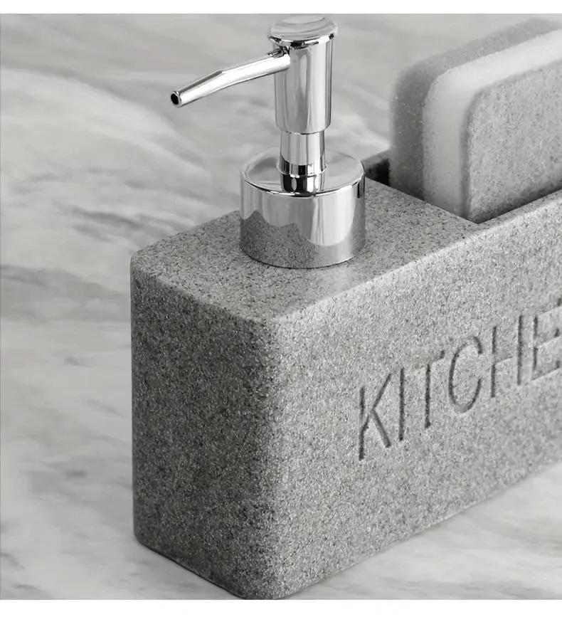 Soap Dispenser - Freestanding White Ceramic by House Of Avana