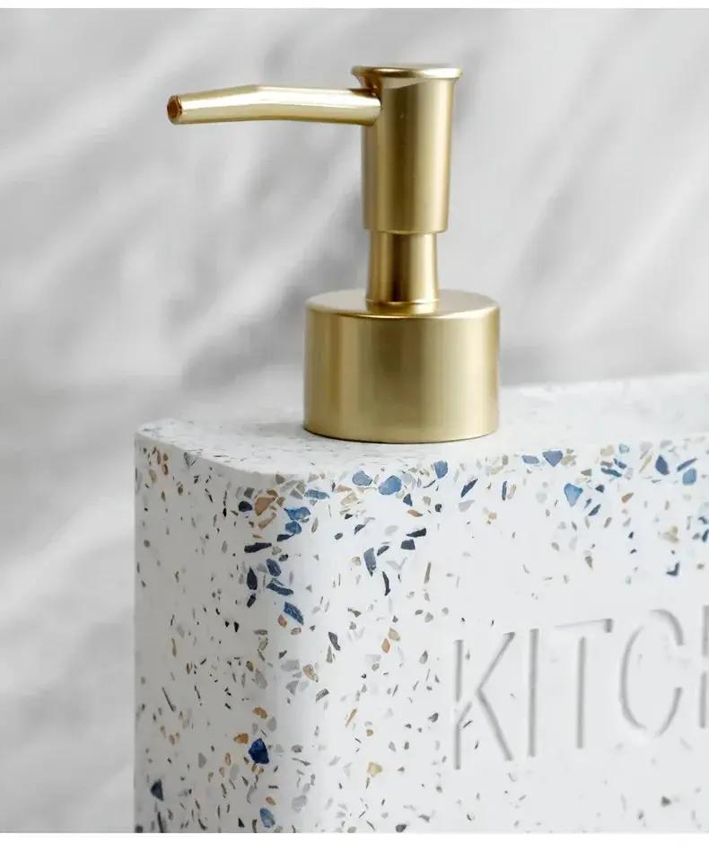 Soap Dispenser - Freestanding White Ceramic by House Of Avana