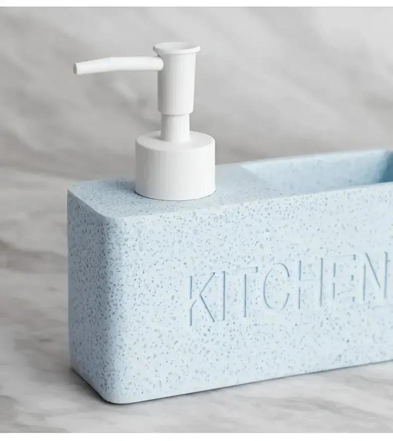 Soap Dispenser - Freestanding White Ceramic by House Of Avana
