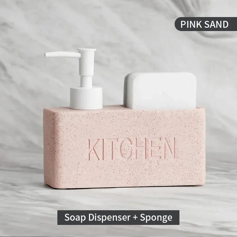 Soap Dispenser - Freestanding White Ceramic by House Of Avana