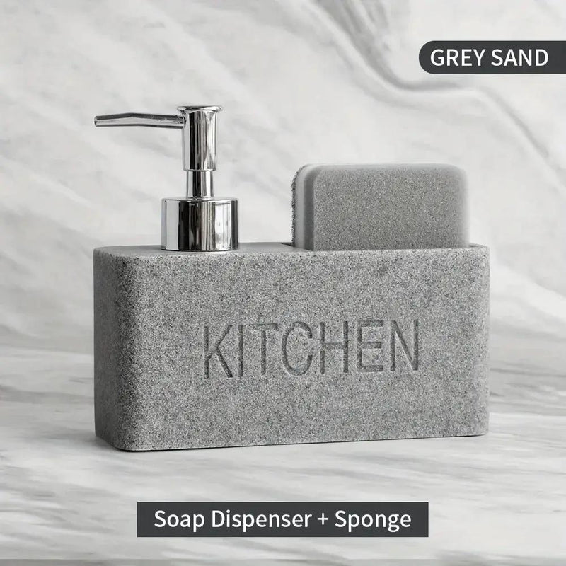 Soap Dispenser - Freestanding White Ceramic by House Of Avana