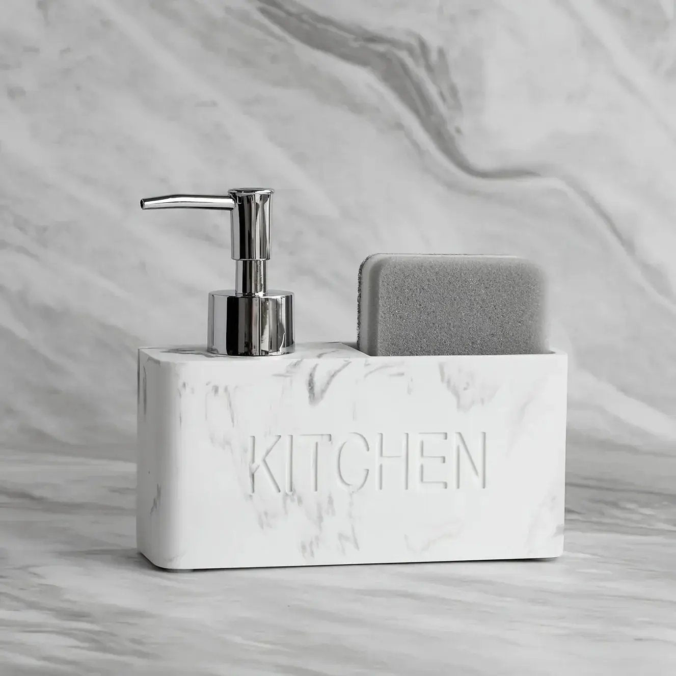 Soap Dispenser - Freestanding White Ceramic by House Of Avana