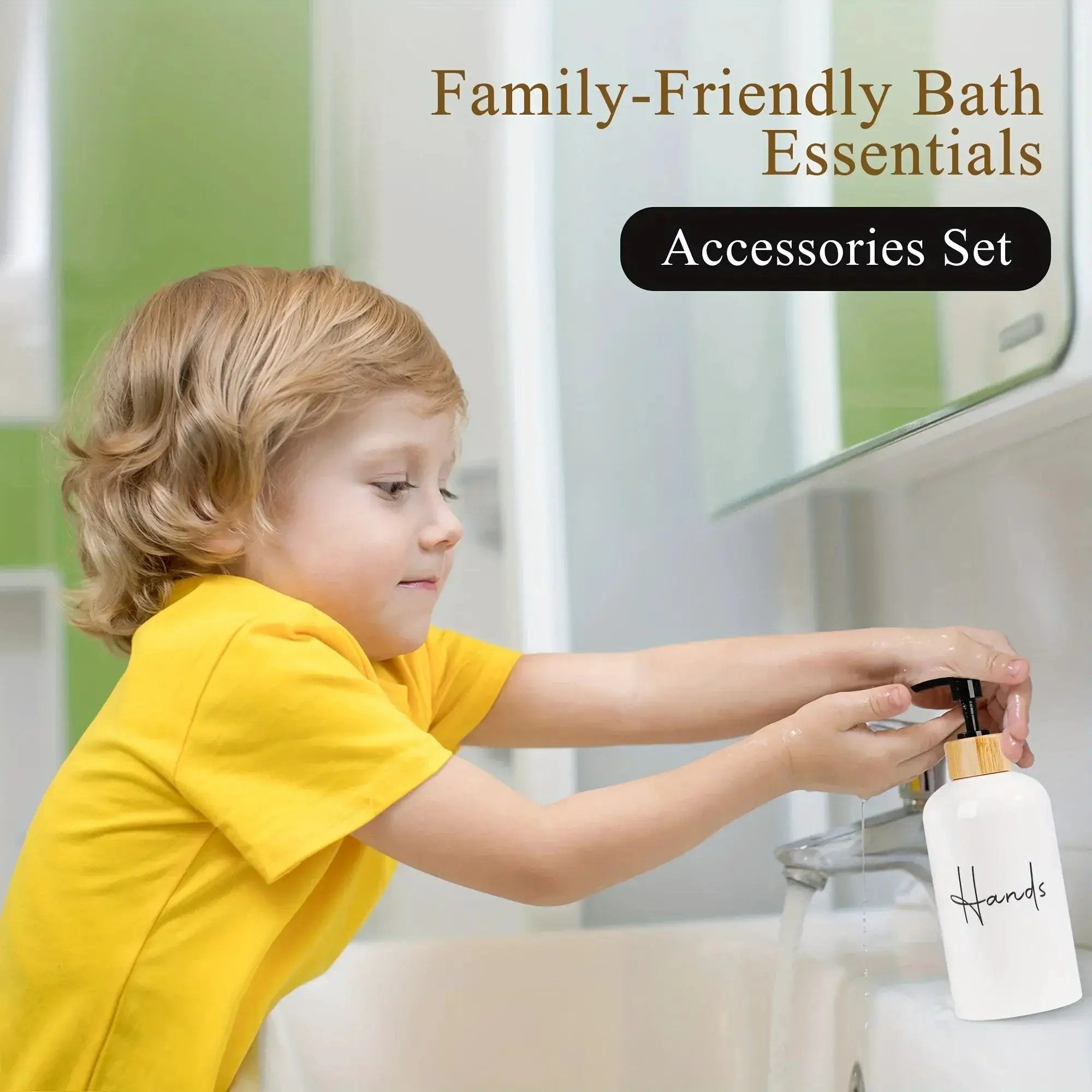 Soap Dispenser - Plastic Black & White 500ml by House Of Avana
