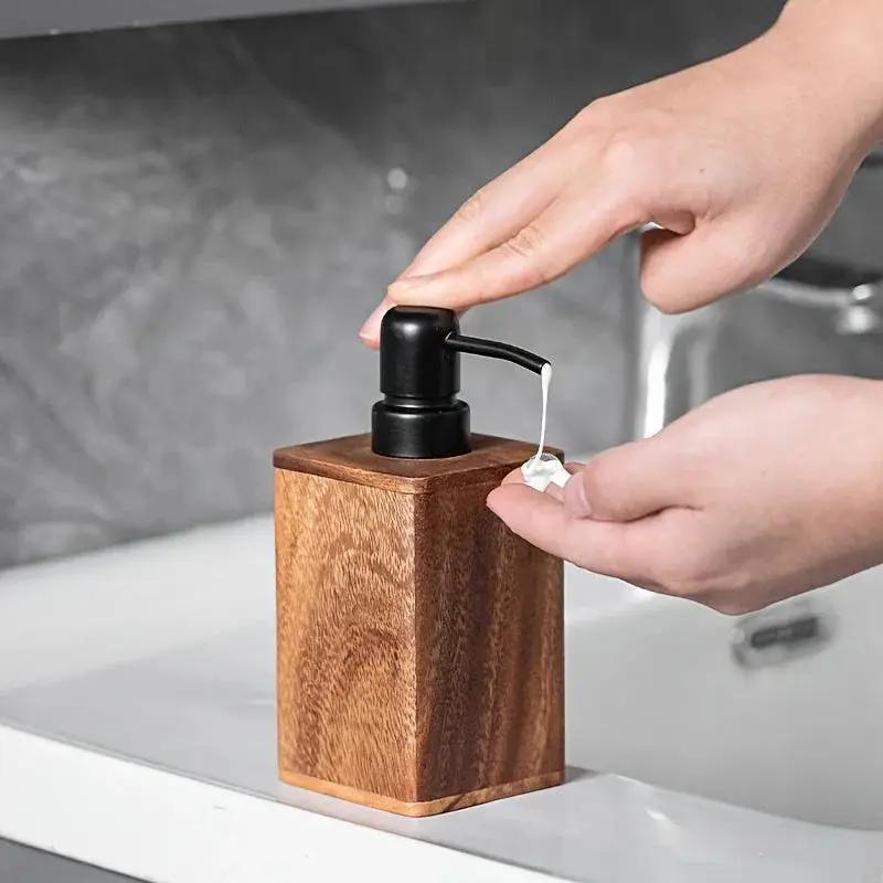 Soap Dispenser - Pressurized Solid Wood by House Of Avana
