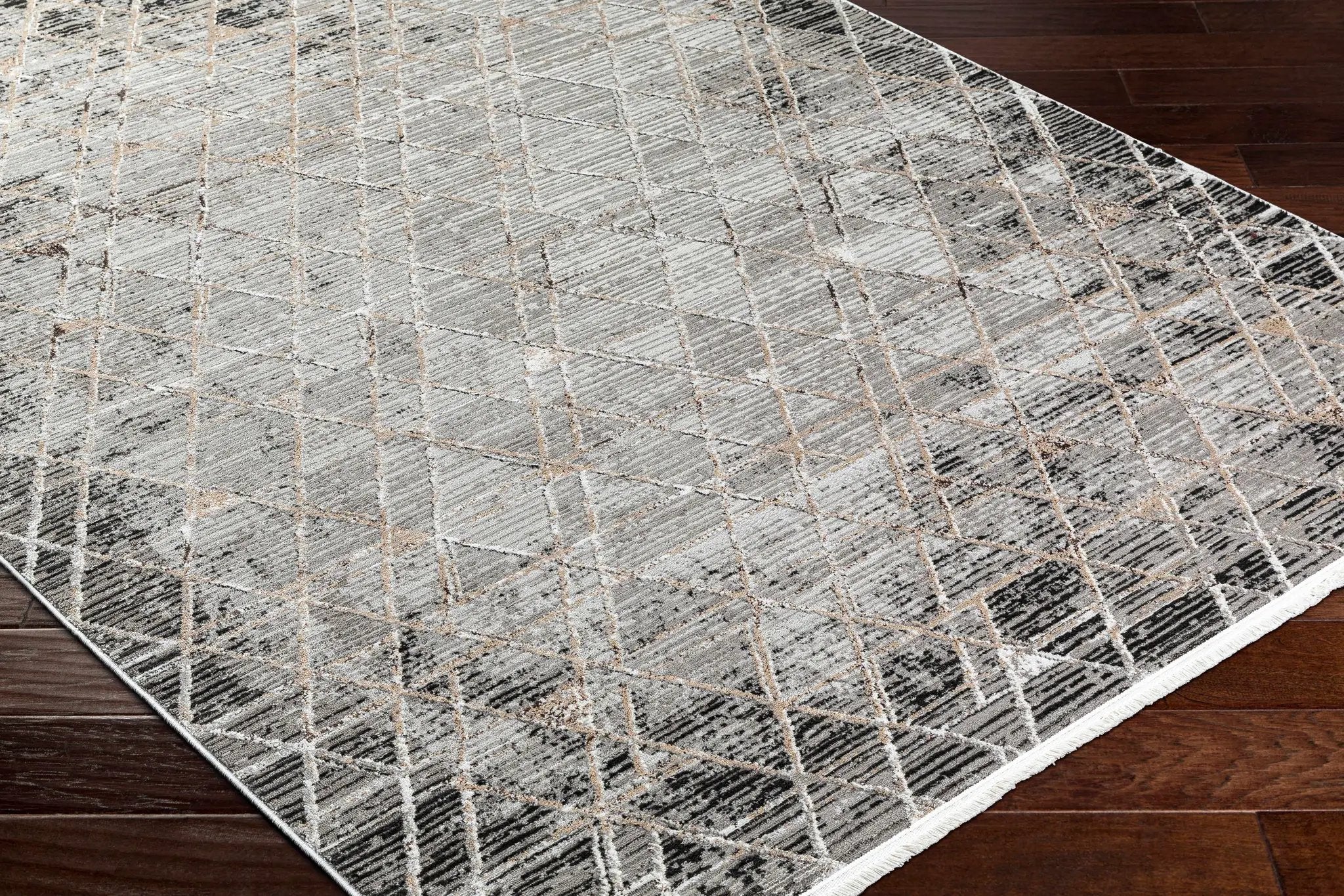 Luol Gray Area Rug - Clearance by Boutique Rugs
