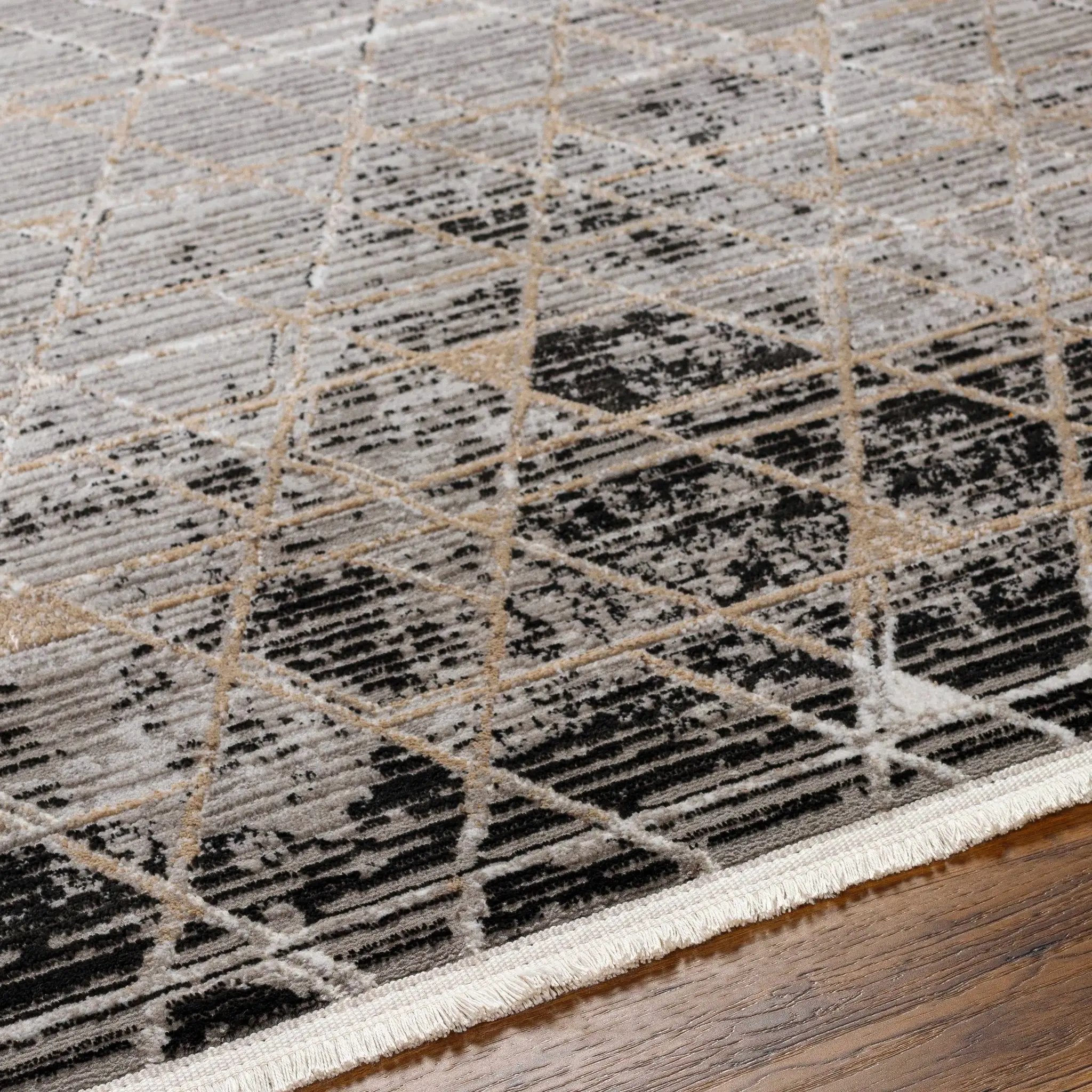 Luol Gray Area Rug - Clearance by Boutique Rugs