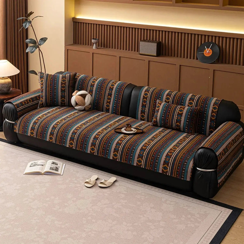 Sofa Cushion - Non-slip Chenille Geometric Multi-size by House Of Avana
