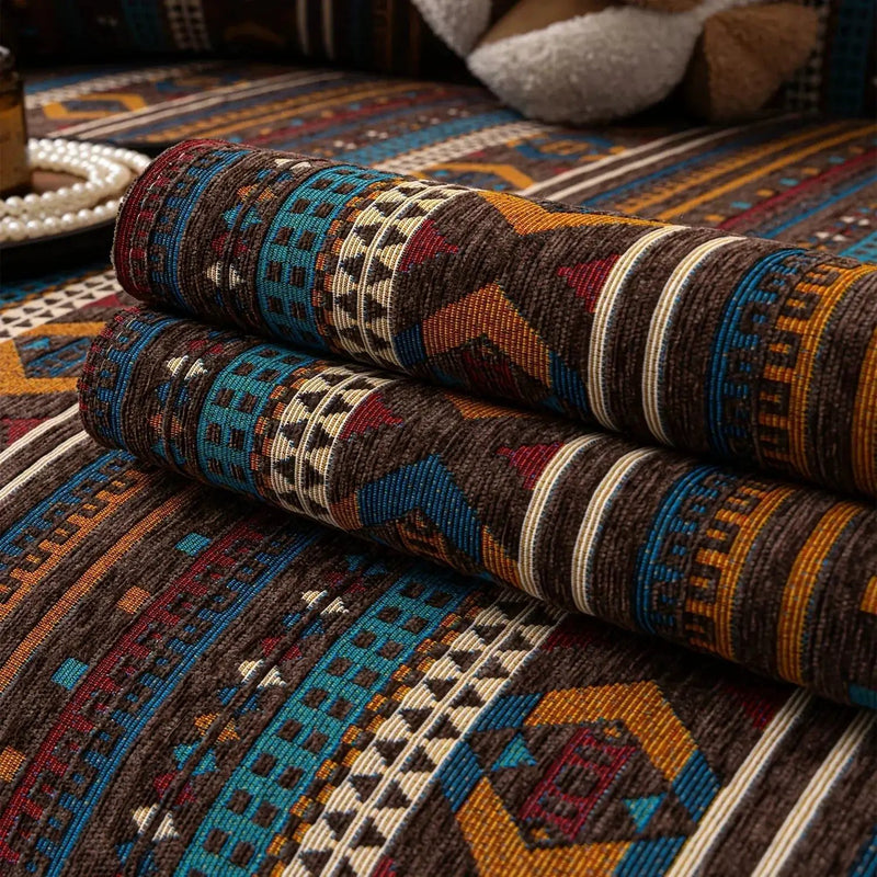 Sofa Cushion - Non-slip Chenille Geometric Multi-size by House Of Avana