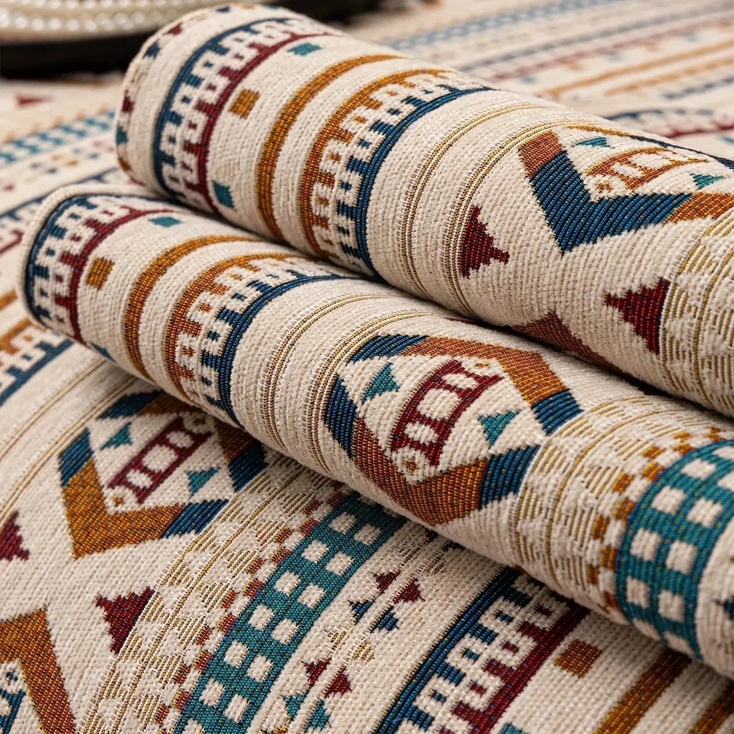Sofa Cushion - Non-slip Chenille Geometric Multi-size by House Of Avana