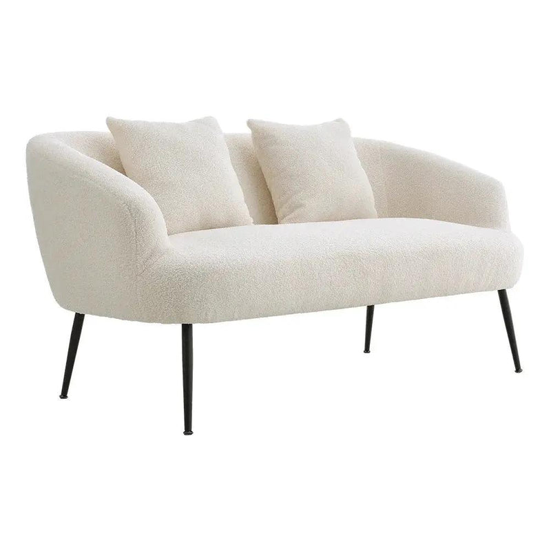 Sofa - Leather White 2-Seater by House Of Avana
