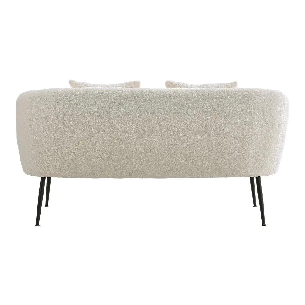 Sofa - Leather White 2-Seater by House Of Avana