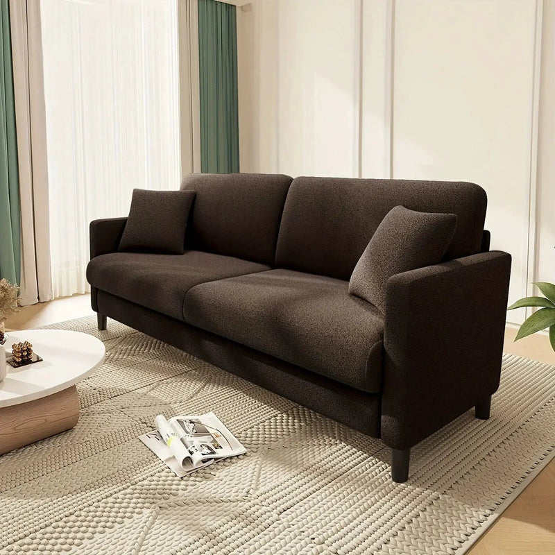 Sofa - Mid-Century White 3-Seater by House Of Avana