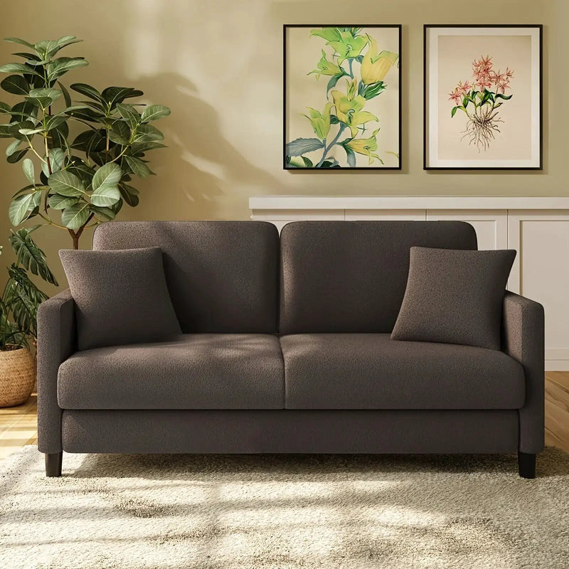 Sofa - Mid-Century White 3-Seater by House Of Avana
