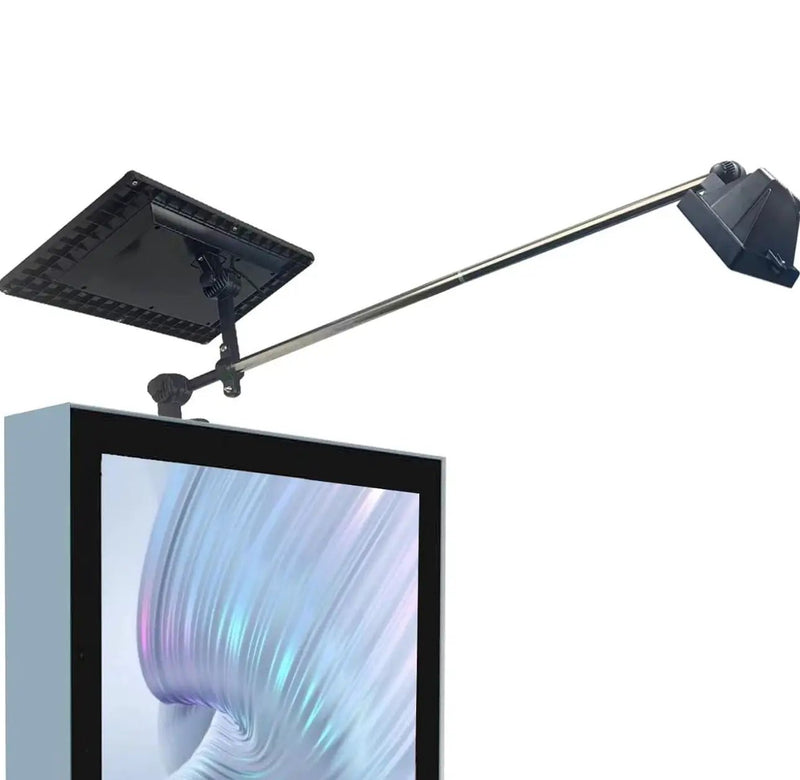 Solar Billboard Light Metal Aluminum Lamp Heads,400W 12000AMH Li-on Battery, 60 LED Super Bright Light, Commercial Billboard Lamp Suitable for a Variety of Scenes by Outdoor Solar Outlet
