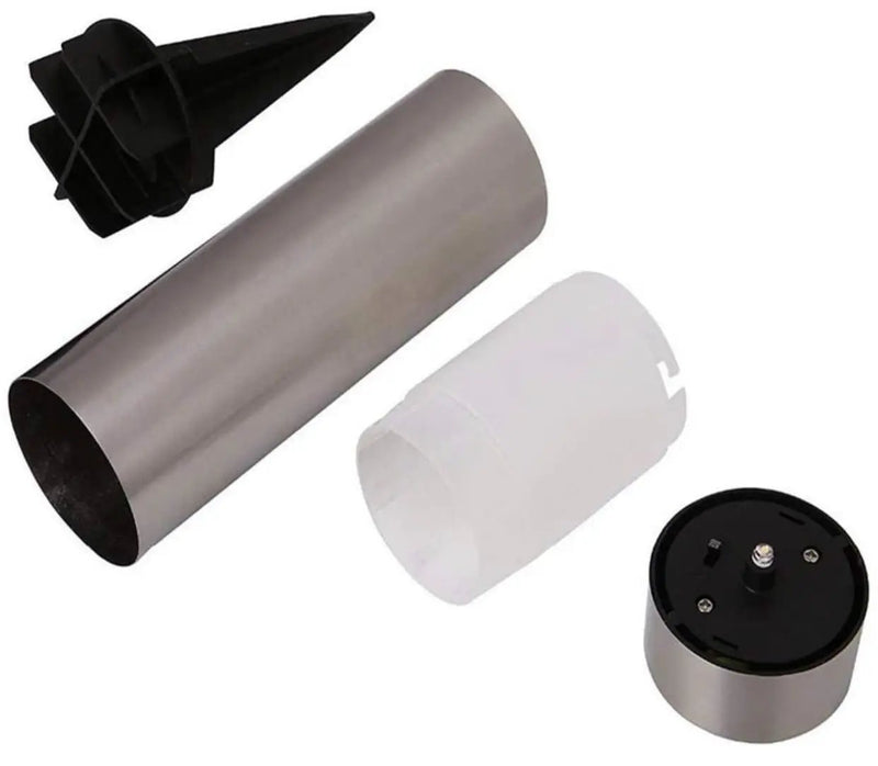 Solar Bollard Lights Outdoor - Stainless Steel Warm White LED 6 Pack by Outdoor Solar Outlet