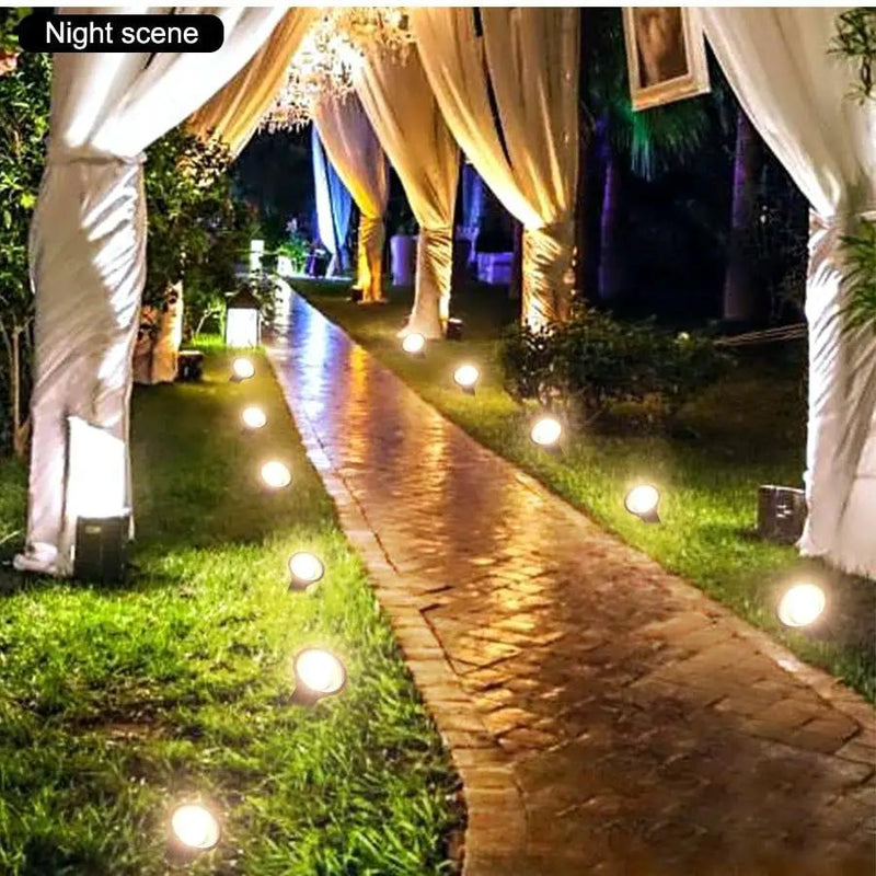 Solar In-Ground String Pathway Lights 10-in-1 by Outdoor Solar Outlet