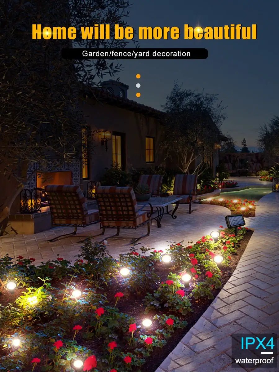 Solar In-Ground String Pathway Lights 10-in-1 by Outdoor Solar Outlet