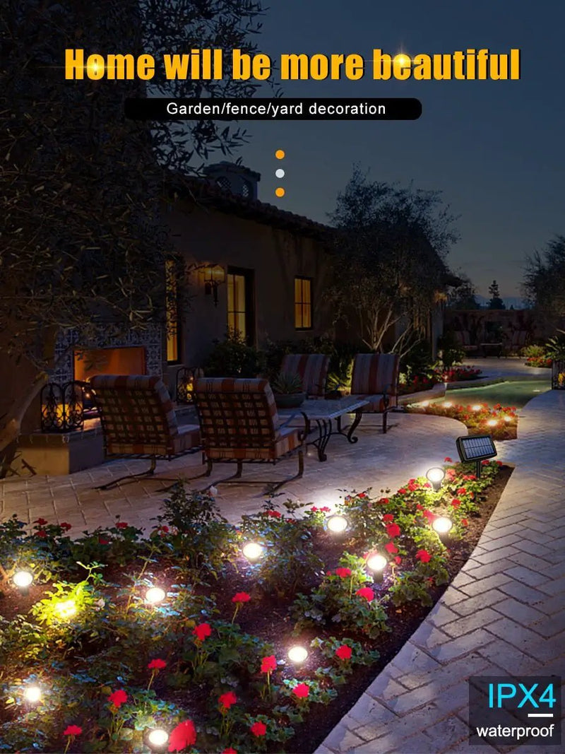 Solar In-Ground String Pathway Lights 10-in-1 by Outdoor Solar Outlet
