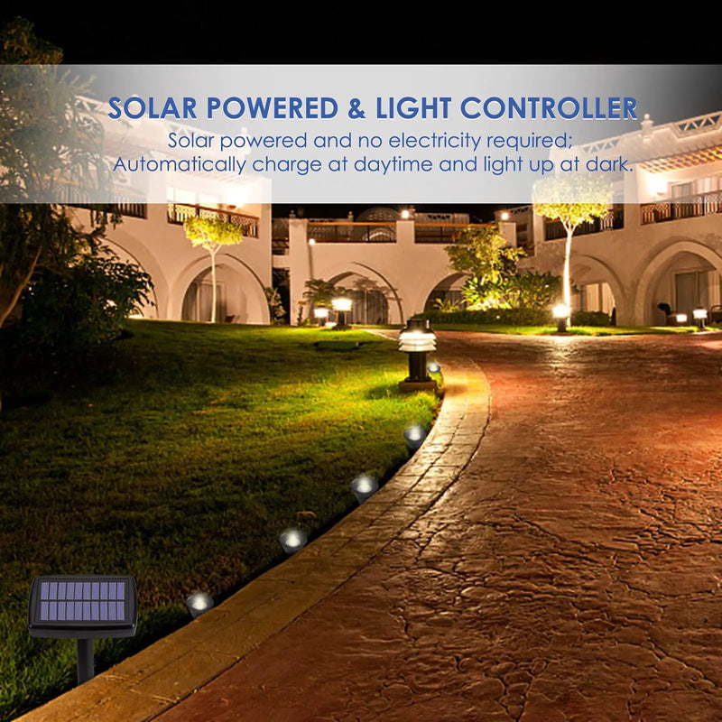 Solar In-Ground String Pathway Lights 10-in-1 by Outdoor Solar Outlet