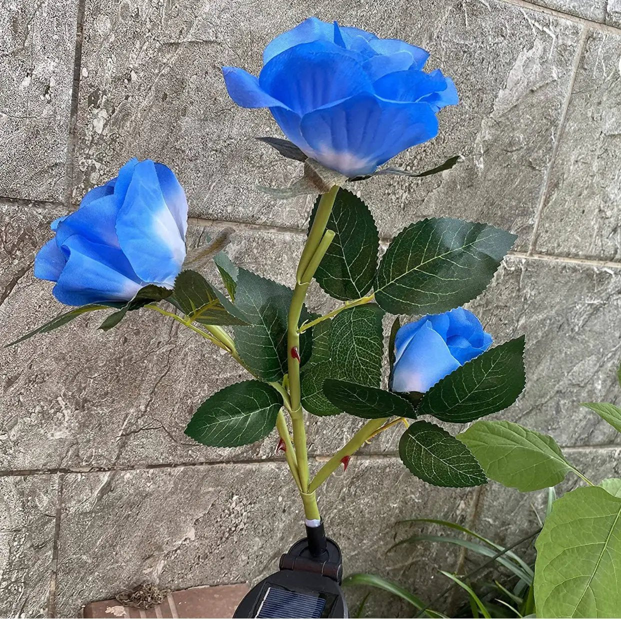 Solar LED Rose Flower Light (2 Pack) by Outdoor Solar Outlet